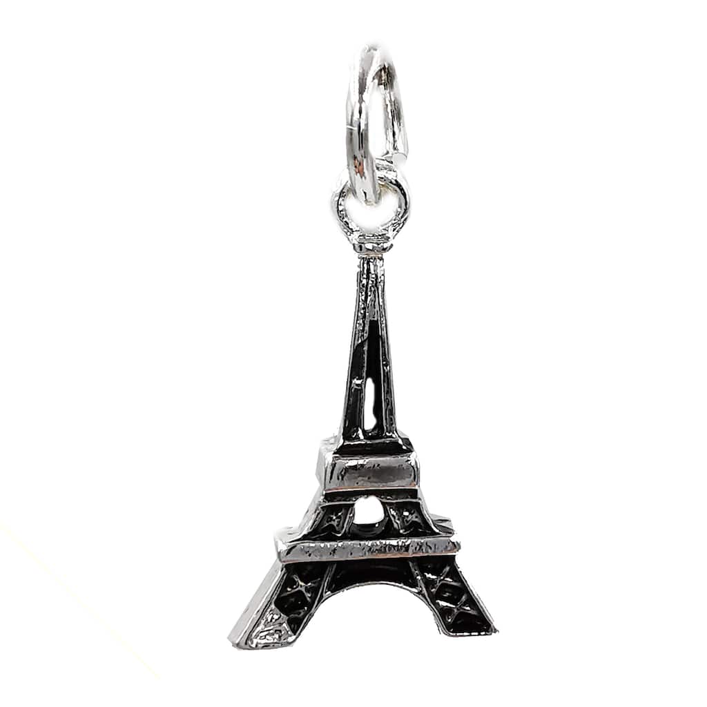 8 Eiffel Towel Charms Silver Eiffel Tower Charms Travel Charms 1-1139